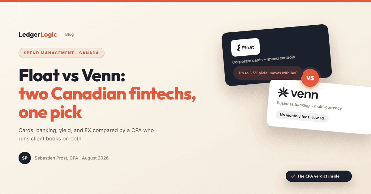 Float vs Venn (2026): Which Canadian Business Account Wins?