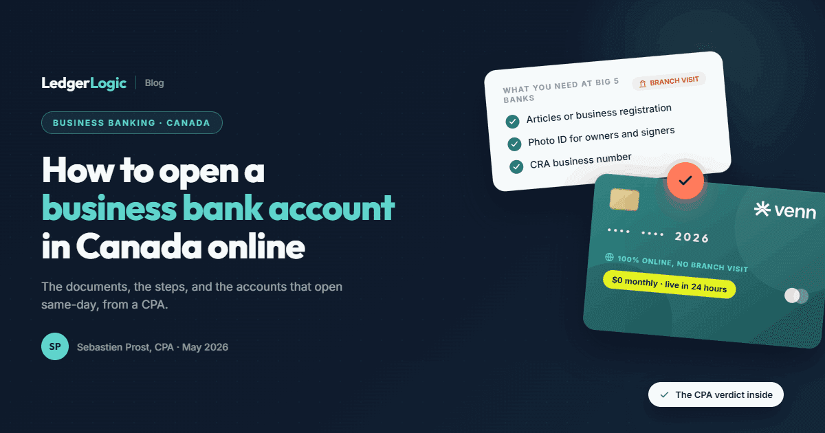 How to Open a Business Bank Account in Canada Online (2026)
