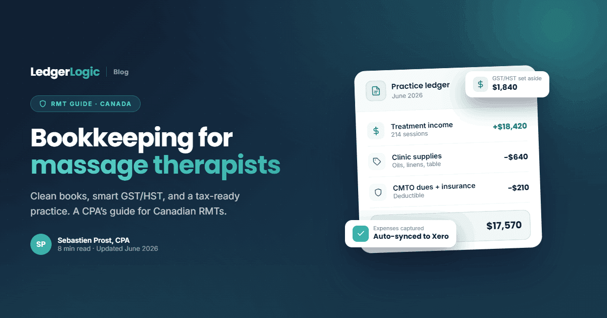 Bookkeeping for Massage Therapists in Canada (CPA Guide)