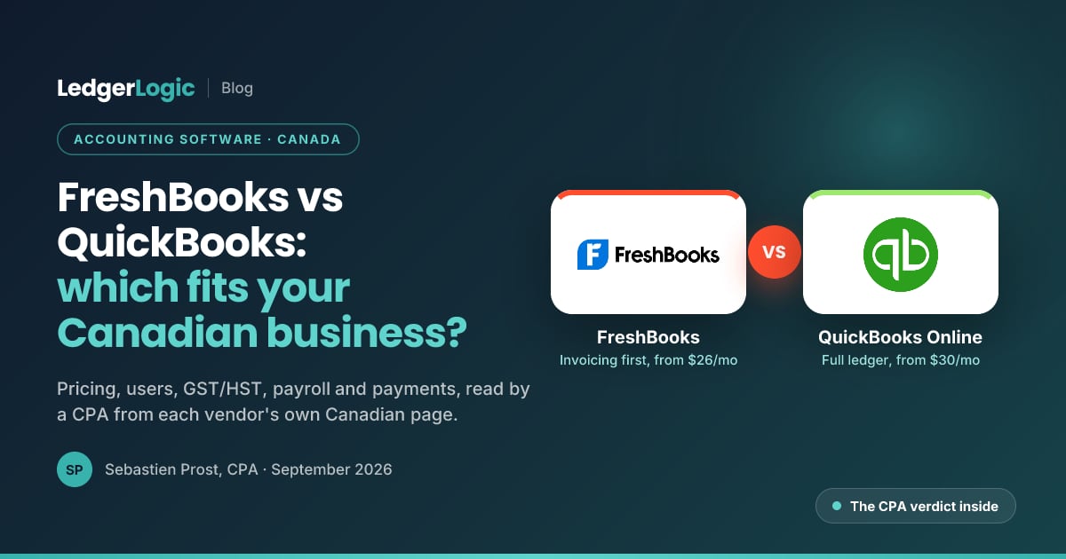 FreshBooks vs QuickBooks Online for Canadian Businesses (2026): Which Should You Pick?